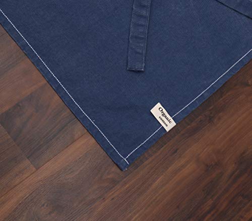 Cotton Solid Aprons for Women with Pocket