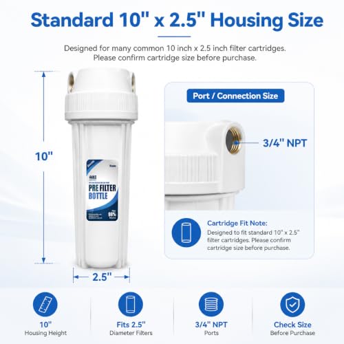 Whole House Water Filter Housing