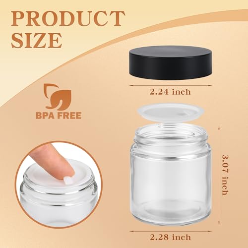 Glass Jars with Lids (24 Count)
