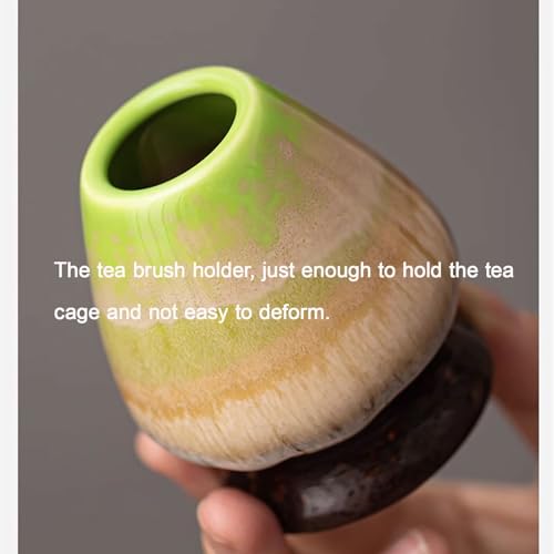 Ceramic Matcha Kit for Breakfast Afternoon Tea Contains Bowl Tea Brush Stand