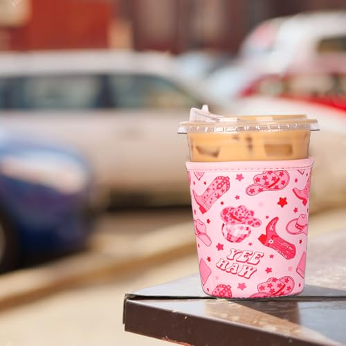 Reusable Insulated Neoprene Iced Coffee Cup Sleeve (3 Count)