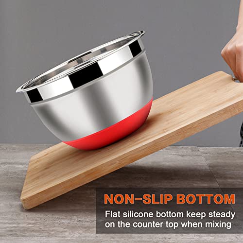Mixing Bowls Set of 6 with Airtight Lids (224 Fl Oz)