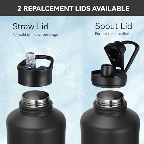 Half Gallon Insulated Water Bottles 64 oz