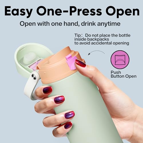Insulated Water Bottle with Straw