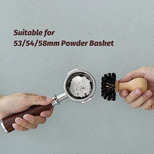 Coffee Portafilter Cleaning Brush Espresso Machine Portafilter Brush Speacial for 58mm Portafilter Professional Barista Cleaning Tools Effectively Cleaning B5341