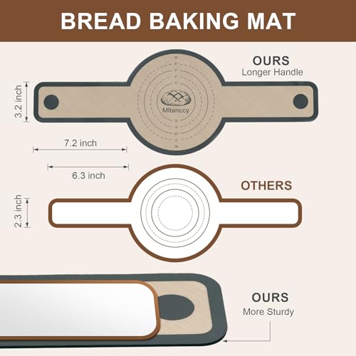 3 PCS Silicone Bread Sling for Dutch Oven Liners (3 Count)