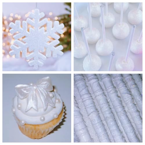White Edible Glitter Spray
