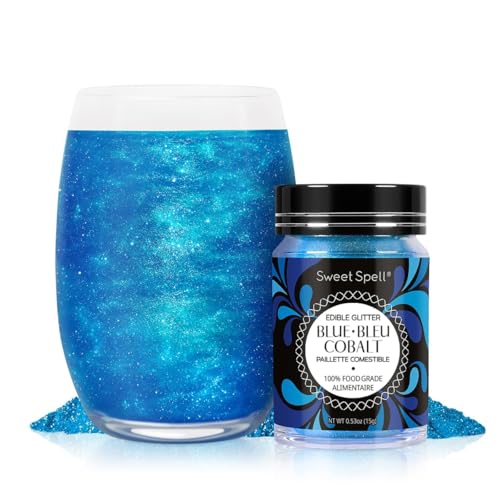 Blue Edible Glitter for Drinks