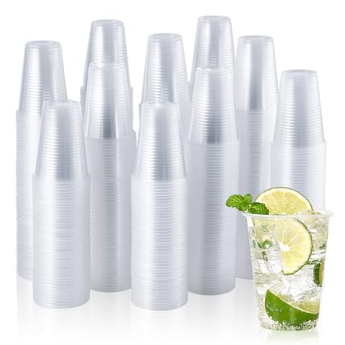 2000 Pack 7 OZ Drinking Clear Disposable Plastic Cups for Business (2000 Count)