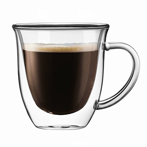Serene Double Walled Insulated Glasses Coffee Mug (2 Count)
