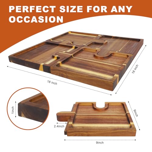 Wooden Charcuterie Boards Set of 4