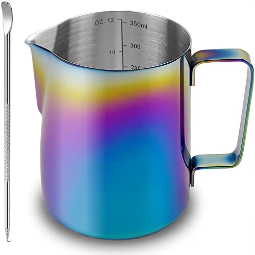 Stainless Steel Milk Frothing Pitcher 12 oz