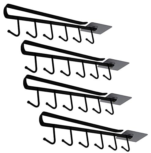 Mug Cups Cabinet Mug Hooks Kitchen Storage Hanging Hooks (4 Count)