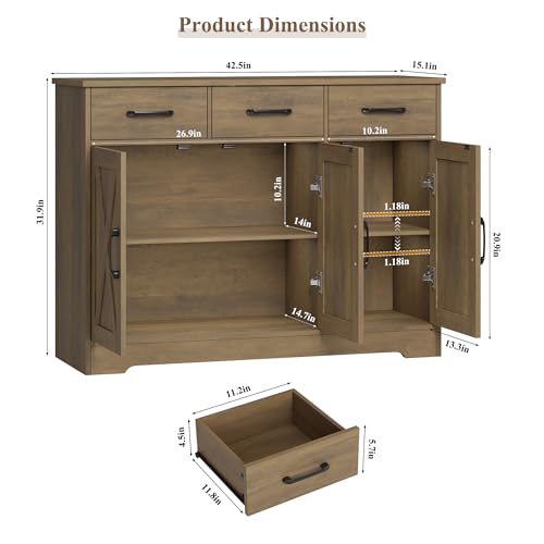Kitchen Buffet Cabinet with Storage