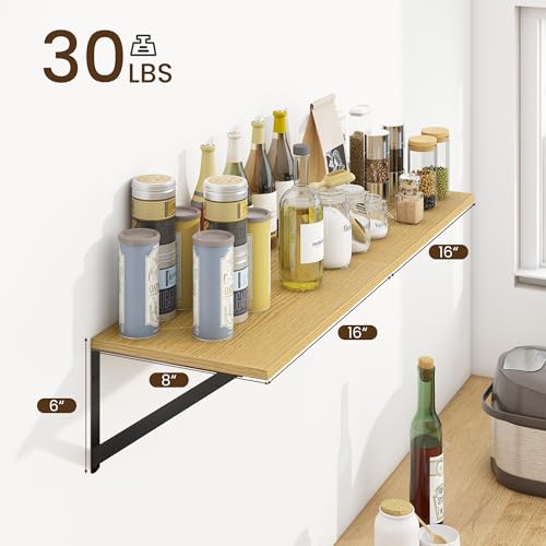 Deep Floating Shelves for Wall (2 Count)