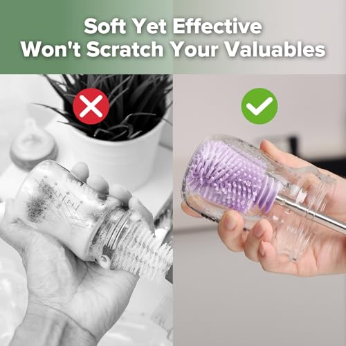 Silicone Cleaning Brush for Baby Bottles & Crevices