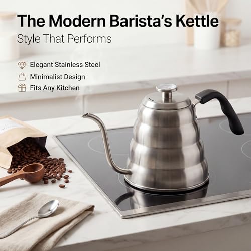Gooseneck Kettle with Thermometer