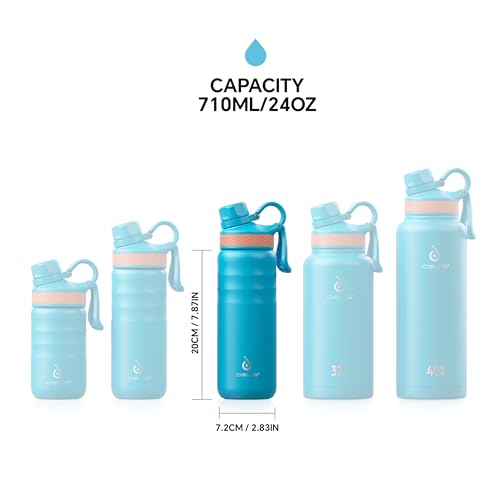 24oz Stainless Insulated Bottle with 2 Leak
