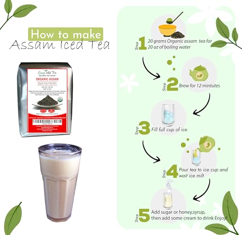 Assam TGFOP Black Tea with Tippy Flowery Malty Premium Black Tea Loose Leave Tea 1 LB (16 Ounce)