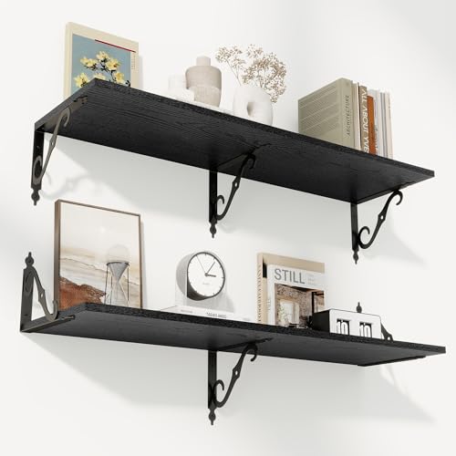 12 Inch Deep Floating Shelves for Wall (2 Count)