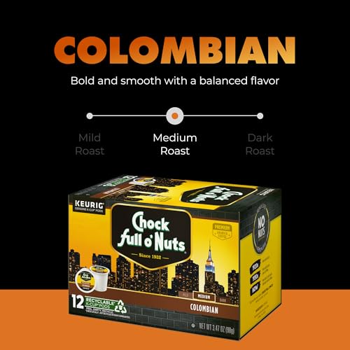 K-Cup Pods - Colombian, 6 Packs of 12 K-Cup Pods (72 Count)