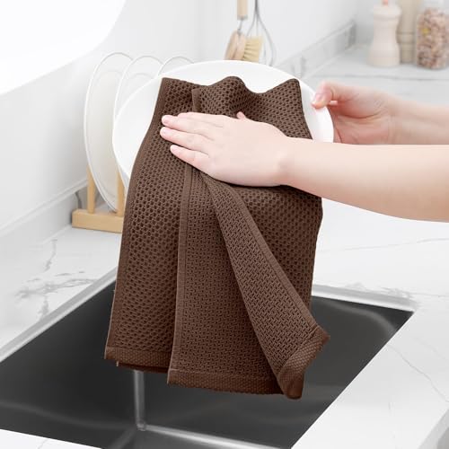 100% Cotton Waffle Weave Kitchen Dish Towels 24 (24 Count)