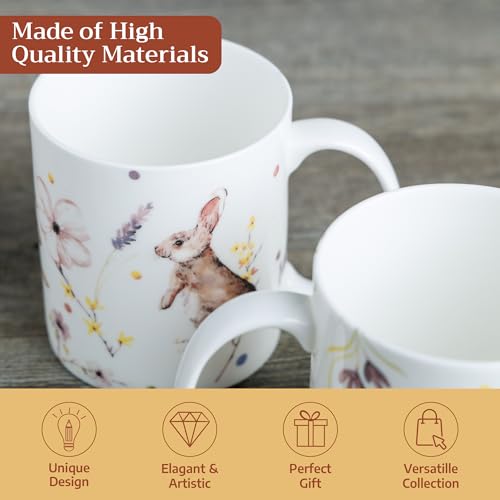Coffee Mug with Handles Tea Cups (2 Count)