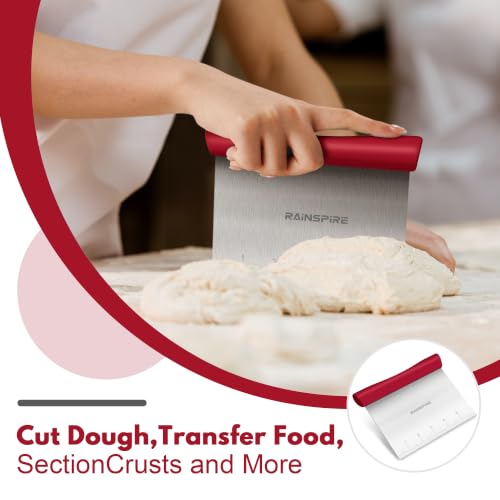 Multi Purpose Stainless Steel Bench Scraper Dough Blender & Pastry Cutter