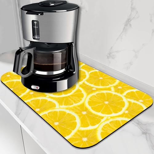 Dish Drying Mat for Kitchen Counter Absorbent Dish Coffee Mat 16"X24"