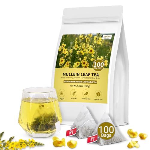 Mullein Tea Bags for Lungs (100 Count)