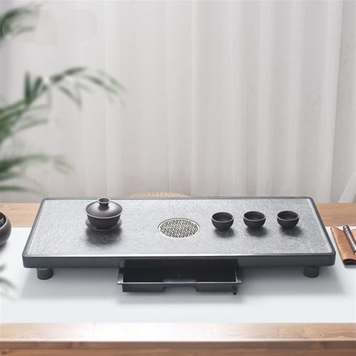 Tea Set Natural Ebonite Tea Tray Stone Large Tea Table Tray Tea Sea Home Simple Kung Fu Tea Tray Tea Set Chinese Tea Set