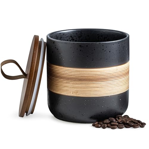 Ceramic Coffee Container with Lid