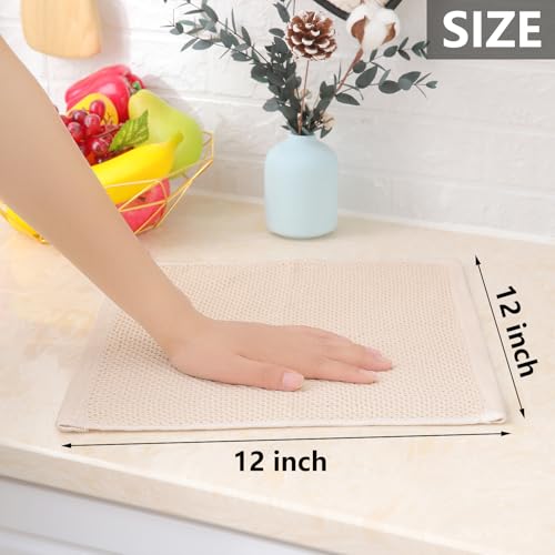 100% Cotton Waffle Weave Kitchen Dish Cloths 24 (24 Count)