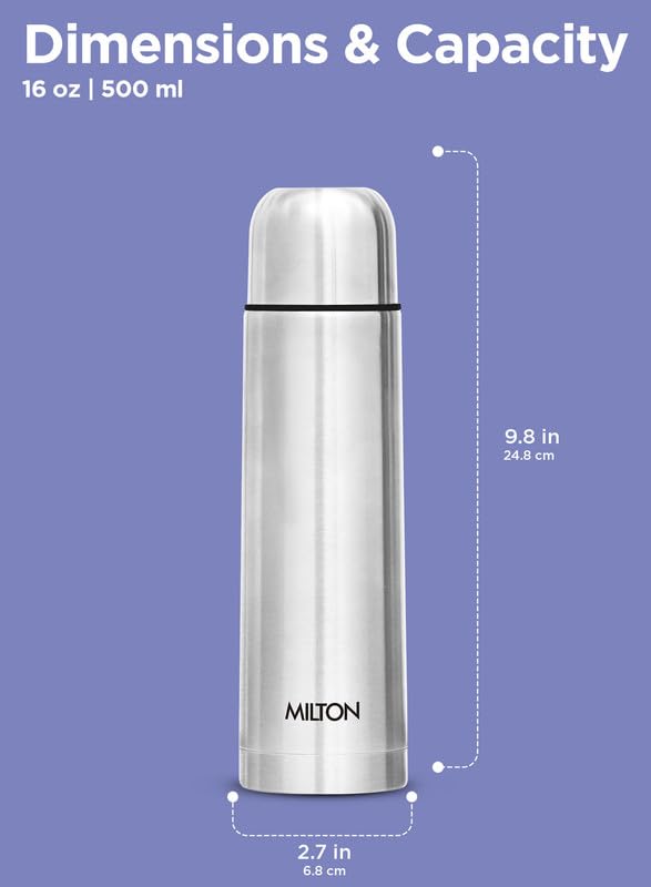 Flask 16 oz Insulated Water Bottle with Cover