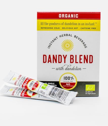 20 Organic Individual Servings of Organic Dandy Blend Instant Herbal Beverage Powder with Dandelion (2 Ounce)