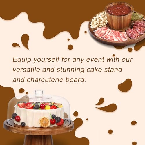 Wooden Cake Stand with Lid