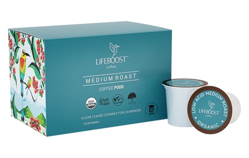 Medium Roast Low Acid Coffee K Cups (10 Count)