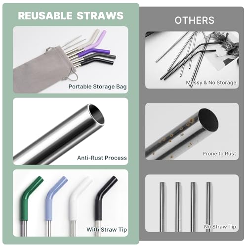 Short Metal Straw Reusable