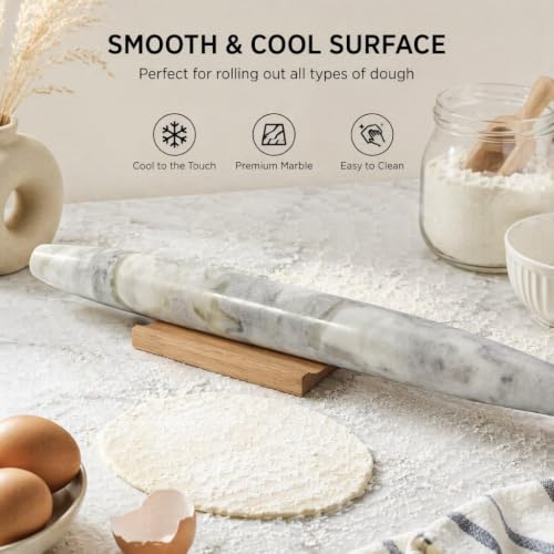 Natural Marble Rolling Pin for Baking