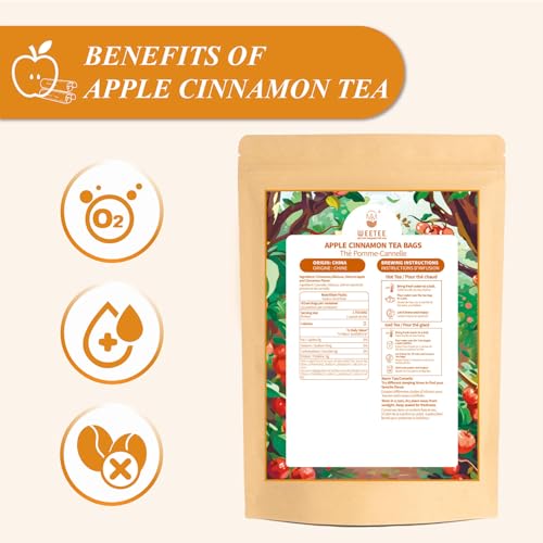 Apple Cinnamon Herbal Tea Bags 60 Count