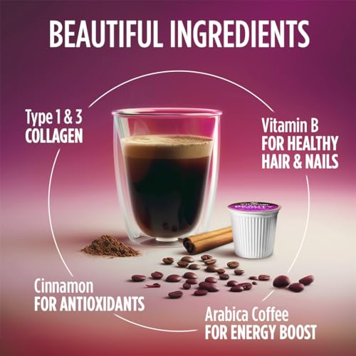 Beauty Collagen Medium Dark Roast Coffee Pods (16 Count)
