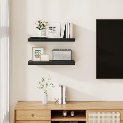 Rustic Floating Shelves for Home Decor (2 Count)