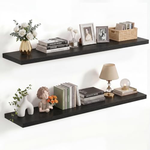 10 Inch Deep Floating Shelves 40” Set of 2 (2 Count)