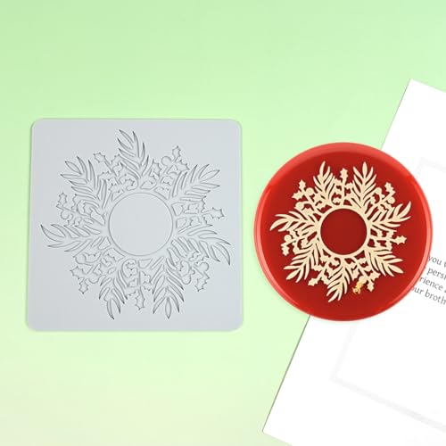 Silicone Mold 3D Hollow Out Lace Mold Lace Cake Silicone Baking Mold Wreath Design Flower and Leave Lace Mat Fondant Decorating Tool