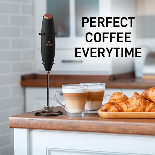 Powerful Milk Frother Wand With Duracell Batteries