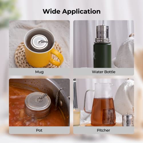 2 Pack Large Tea Infuser for Loose Leaf Tea & Spice Ball 2”x2.8” (2 Count)