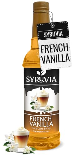 Coffee Syrup French Vanilla Flavored Syrup for Drinks (25.4 Fl Oz)