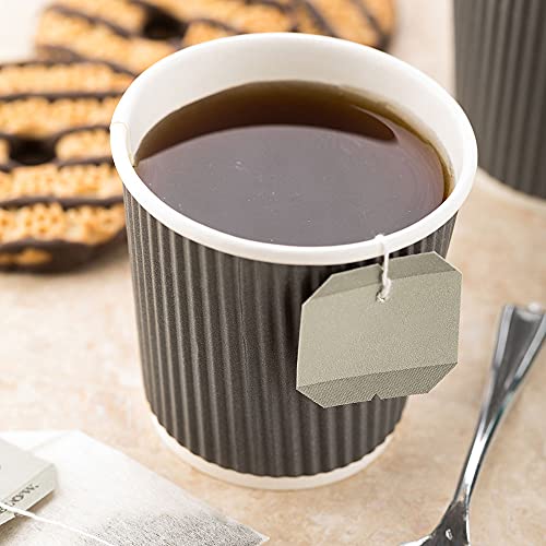 Ripple Wall Coffee Cups 500 Count 4 Ounce Insulated Gray Paper Cups