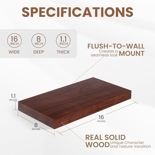 Floating Shelves for Wall (2 Count)