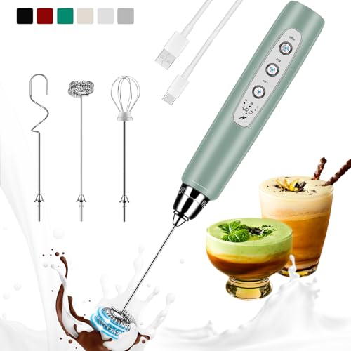 Milk Frother Handheld Rechargeable